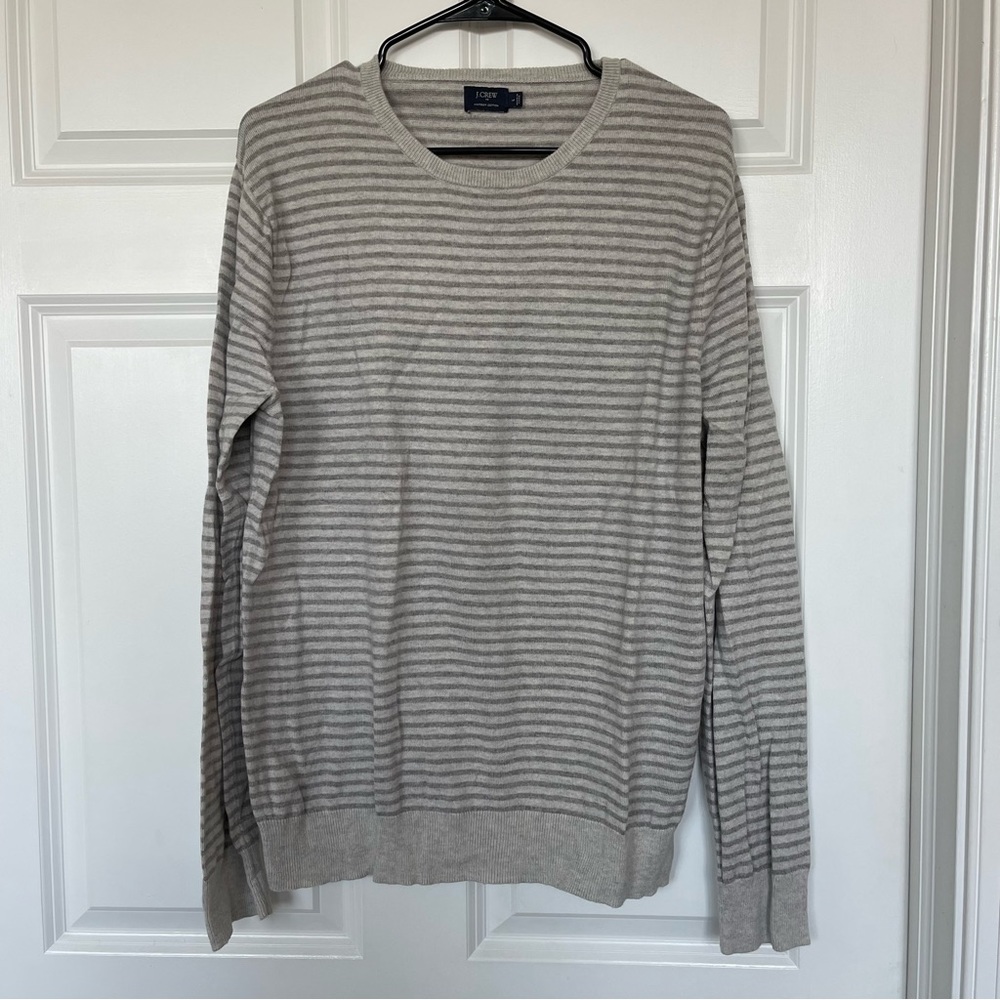 J.Crew Harbor Cotton Striped Sweater